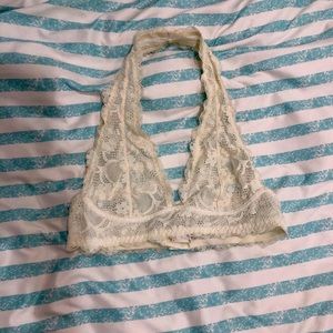 Free People Lace Halter Bralette